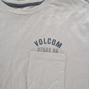 Volcom Modern Fit Tan / Cream Pocket Tee